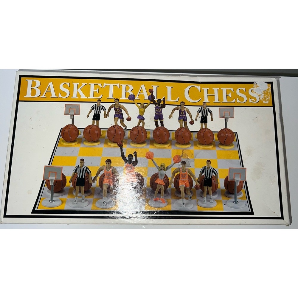 Vintage Basketball Chess Set 2002 Big League PromotionsRARE(5/b57)